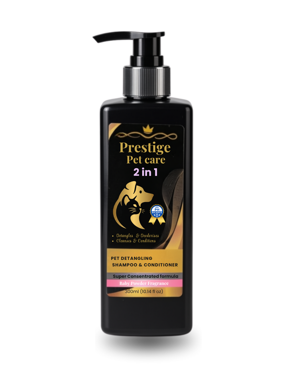 Prestige Pet Care 2-in-1 Detangling Shampoo & Conditioner